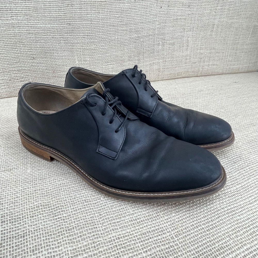 Aston Grey Collection Men's‎ Black Leather Oxford Shoes Size 9.5
